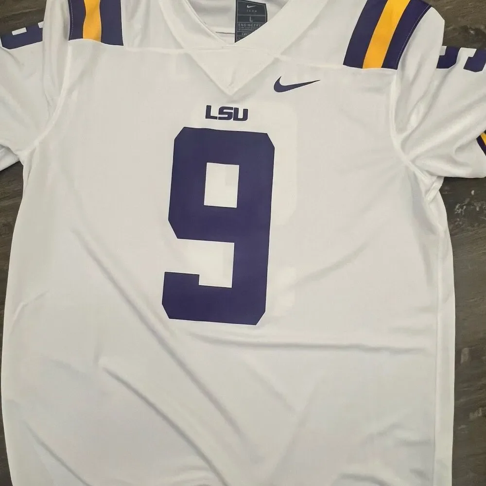 Joe Burrow Burreaux LSU Tigers Nike College Football Jersey Men XL BV7381-104